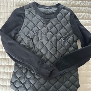 lululemon athletica Black Quilted Puffer pullover
